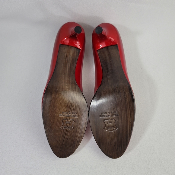 Stuart Weitzman Muse Red Quasar Heels Sz 7 N - Picture 2 of 16